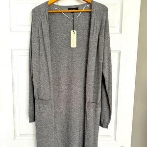 Love Tree Open Front Grey Cardigan Size Medium